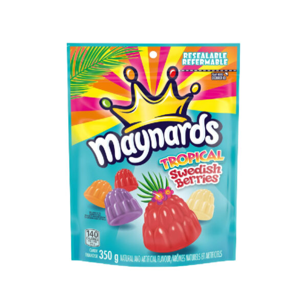 New Maynards Tropical Swedish Berries 185g